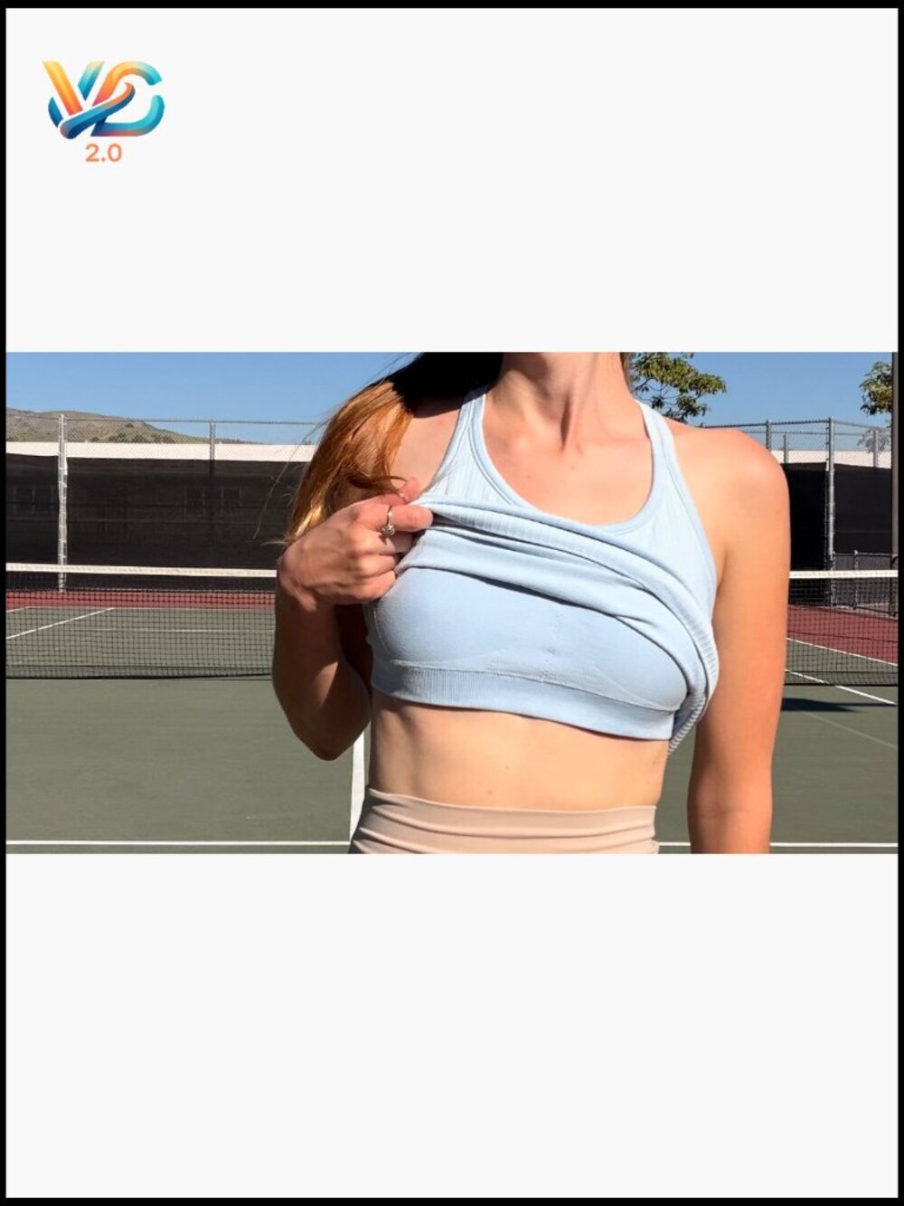 Slim Fit Seamless Ribbed Crop Tank Tops with Built-in Bra for Women - Picture 7 of 7